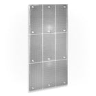 Azar Displays 48" x 24" Pegboard Wall Panel, Clear Frosted (700248-CLR)-For use with flat surface