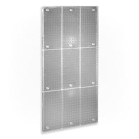 Azar Displays 48" x 24" Pegboard Wall Panel, Clear Frosted (700248-CLR)-For use with flat surface