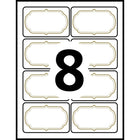 Avery Self Adhesive Flexible Name Badge, Gold Flourish Border, 40 Pack-Rectangle