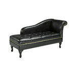Brassex 8933 Chaise with Storage, Espresso-Generous padded provides comfortable seating