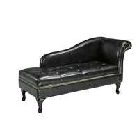 Brassex 8933 Chaise with Storage, Espresso-Generous padded provides comfortable seating