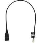 Jabra Quick Disconnect  to Modular RJ Extension Cord, 1.6' (8800-00-01)-Length: 1.60 ft