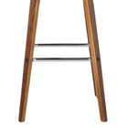 Armen Living Vienna 26" Counter-Height Bar Stool - Grey-360-degree swivel, foam padded seat, sturdy chromed metal footrest