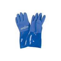 Zenith Safety Ultra Flexible Gloves, Size X-Large/10, 12" L, Pvc, Interlock Inner Lining, 45-Mil, 24 Pack-Cuff Style Pinked