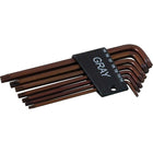 Gray Tools 7 Piece Torx, Long Arm S2 Hex Key Set, T10-T40-Contains Sizes: T10, T15, T20, T25, T27, T30, T40.