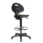 Work Smart Drafting Chair, Black-Back Height Adjustment
