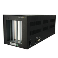 StarTech PCI Express to 2 PCI & 2 PCIE Expansion Enclosure System, Full Length-Control the power state of connected PCI/PCIe cards with the self-powered chassis and easily accessible on/off button
