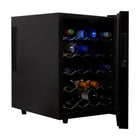 Koolatron 20 Bottle Wine Cooler, 1.7 cu. ft. (48L) Freestanding Thermoelectric Wine Fridge - Black-Space-saving design fits easily on a countertop or home bar top