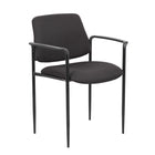 Nicer Furniture Fabric Stackable Guest Chair with Arms-Sturdy metal frame ideal for repeat and long term use