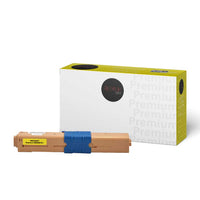 Premium Tone Okidata 46508701 Compatible Toner Cartdridge - Yellow-Yellow