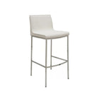 Plata Import Mike Stool, 26"H, White, 2 Pack-Bar Stool