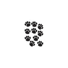 Teacher Created Resources Paw Prints Accents, Black, 90 Pack-Colour: Black