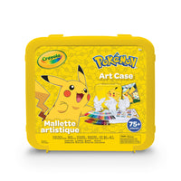 Crayola Pokemon Art Case-Includes 1 reusable storage case, 24 crayons, 12 fine line markers, 10 broad line markers, 3 character standees, 16 colouring pages, 16 blank pages, 3 sticker sheets and 1 poster