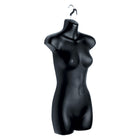 Eddie's Female Hanging 3/4 Torso Forms - PVC -  Black - 2 Pack (155725-2)-3/4 Torso form