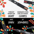 Sharpie Creative Markers - Water-Based Acrylic - Brush Tip - Assorted Colours - 2 Pack-2 water-based brush tip markers in assorted colours