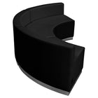 Flash Furniture HERCULES Alon Black LeatherSoft Reception Configuration - 3 Pieces-Features:
