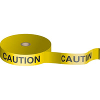 Brady Bio-Degradable Flagging Tape, English, 3" W x 150' L, 1.5 Mils, Black On Yellow - 5 Pack-Colour: Black on Yellow