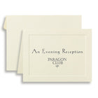 St. James Note Cards w/ Envelopes - 4-1/4 x 5-1/2” - Ivory - Laser/Inkjet Printable - Traditional Emboss - 40 Pack-Premium 47 lb bond paper, simple yet elegant