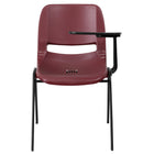 Flash Furniture Ergonomic Shell Chair, Burgundy, Left Handed Flip-Up Tablet Arm (RUTEO1BYLTAB)-Tablet arm chairs