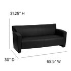 Flash Furniture HERCULES Majesty Series Black LeatherSoft Sofa-CA117 Fire Retardant Foam