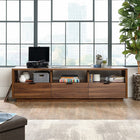 Sauder 420834 Harvey Park Credenza, Grand Walnut-Engineered Wood Grand Walnut Finish