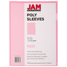 JAM Paper Plastic Sleeves, 9 x 11.5, Red, 600 Pack (2226316989C)-Material: plastic