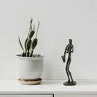 Truu Design Bronze-Look Saxophone Player Sculpture, 3.75 x 11.5 x 3.25 inches, Brown-Display: add a hint of elegancy and taste by placing it on your countertop, nightstand, tabletop, shelf, or coffee table