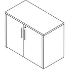 Office Star Napa Collection 2-Door Storage Cabinet, Cherry-Scratch-resistant, textured thermally fused laminate surfaces