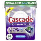 Cascade ActionPacs Platinum Plus Dishwasher Detergent - Fresh Scent - 51 Pack-Tablets