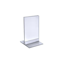 Azar Displays 6" x 4" Vertical/Horizontal T-Strip Acrylic Sign Holder, Clear, 10 Pack (102726)-Used vertically or horizontally depending on what suits best for your needs