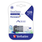Verbatim Seaglass 128 GB USB 3.2 Gen 1 Flash Drive - Grey-Password protection software available for download (Windows only)