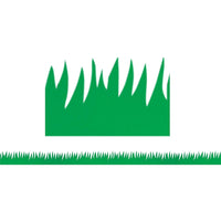 Hygloss Pre School - 8th Grades Classroom Border, Green Grass, 60 Pack (HYG33601)-Size: 36"(L) x 3"(W)