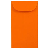 JAM Paper #6 Coin Envelopes, 3 3/8 x 6, Brite Hue Orange Recycled, 1000 Pack-Coin Envelopes