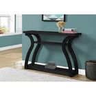 Monarch Specialties 2439 Accent Table - 47"L/Black Hall Console-Three tiered shelf space