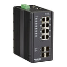 Black Box LIE1014A Industrial Managed Gigabit Ethernet PoEPlus Switch - (8) RJ-45, (4) SFP-PoEPlus Switch