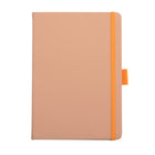 General Supply Goods + Co PU Hardcover Notebook -  Lined - 256 Sheets - Orange-256 Sheets