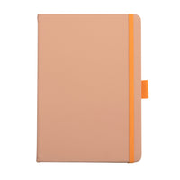 General Supply Goods + Co PU Hardcover Notebook -  Lined - 256 Sheets - Orange-256 Sheets