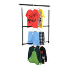 Oceanstar 2-Tier Portable Adjustable Closet Hanger Rod, Black-Great for children's closet as the lower level is easily reachable for kids