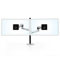Ergotron 45-549-026 LX Dual Stacking Arm Tall Pole, Polished Aluminum-LX Dual Stacking Arm Tall Pole