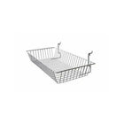 Eddie's Slatwall & Gridwall Wire Basket - 12" W x 24" H x 4" D - Black - 3 Pack-Wire Basket for Slatwall and Grirwall