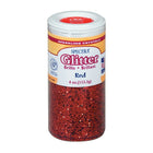 Spectra Red Glitter, 4 oz., 6 Pack (PAC91640)-Hexagon shaped plastic glitter crystals