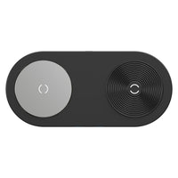 Powerology Dual Qi 15W Max Wireless Charger - Charcoal-Wireless fast charger up to 15W/10W/7.5W