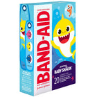 BAND-AID Baby Shark Bandages - Assorted -  20 Pack-For use on minor cuts and scrapes