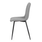 My Home My Living Polyester Side Chair - Grey - 2 Pack-Comfortable polyurethane foam seat and back