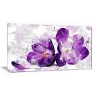 Designart Blooming Purple Flower Canvas Art Print, (PT3421-32-16)-Print