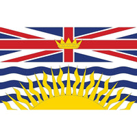Provincial Flag, British Columbia, 36" x 60"-36" x 60" flag, rectangular shape