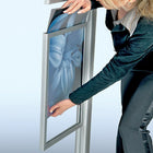 Azar Displays Slide-in Frame for Freestanding Unit (300275-SLV)-Slide-in Frame for Freestanding Unit