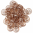 JAM Paper Colored Circular Paper Clips - Rose Gold - 2 Packs of 50-These colorful paperclips are great for organizing papers at home, school, or the office