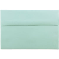 JAM Paper A8 Invitation Envelopes, 5.5 x 8.125, Aqua Blue Recycled, 250 Pack (1523988H)-Aqua blue brite hue recycled envelope