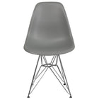 Flash Furniture Elon Series Plastic Chairs with Chrome Base - Moss Grey - 2 Pack-Set of 2 Accent Side Chairs